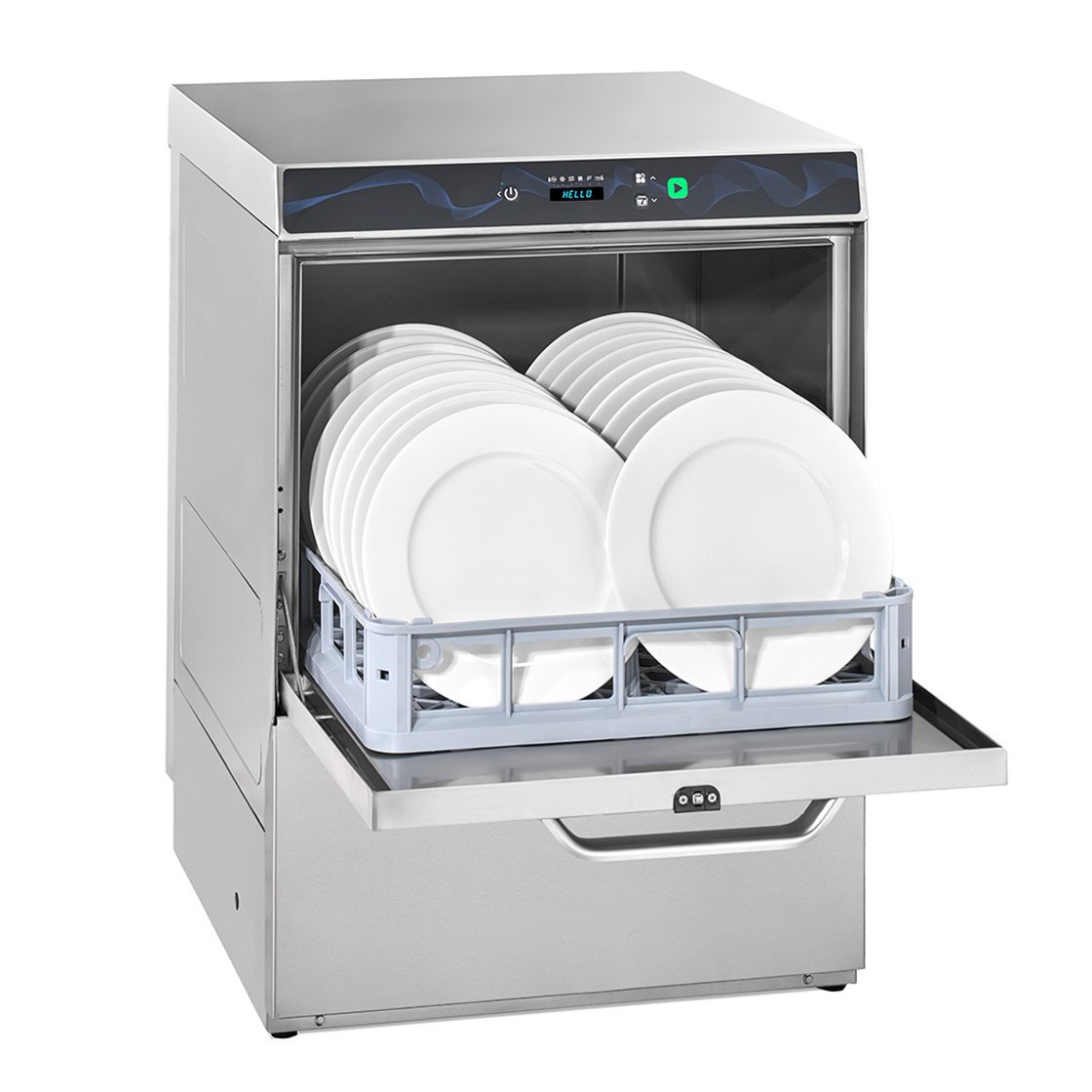 Aristarco commercial dishwasher — side view