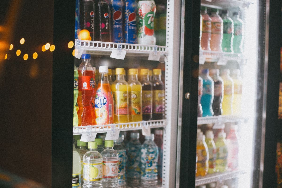 Commercial refrigerator interior — GN pan compatible